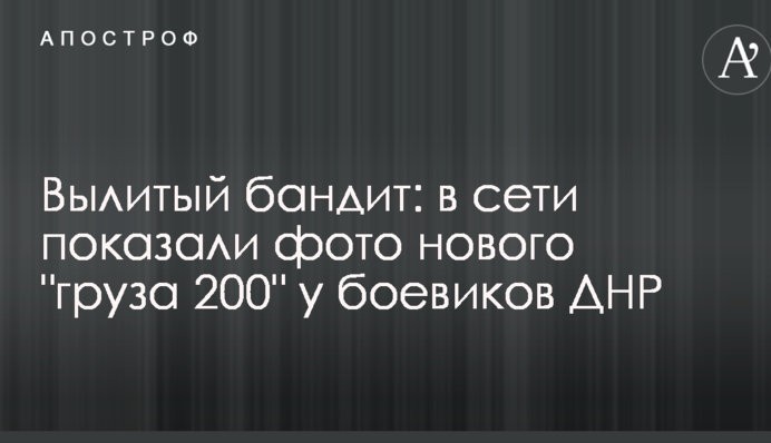 Вилитий бандит: в мережі показали фото нового 