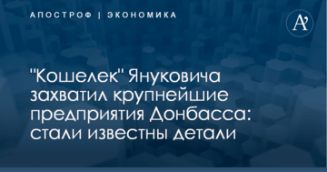 "Кошелек" Януковича захватил крупнейшие предприятия Донбасса: стали известны детали