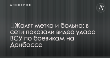 Жалять влучно і боляче: в мережі показали відео удару ЗСУ по бойовиках на Донбасі
