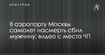 В аеропорту Москви літак на смерть збив чоловіка: відео з місця НП