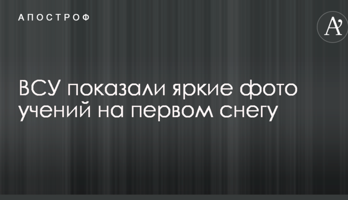 ЗСУ показали яскраві фото навчань на першому снігу
