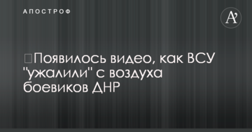 З'явилося відео, як ВСУ "ужалили" з повітря бойовиків ДНР