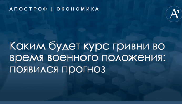Каким будет курс гривни во время военного положения: появился прогноз