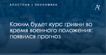 Каким будет курс гривни во время военного положения: появился прогноз
