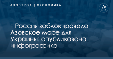 ​Россия заблокировала Азовское море для Украины: опубликована инфографика