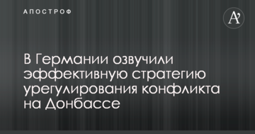 У Німеччині озвучили ефективну стратегію врегулювання конфлікту на Донбасі