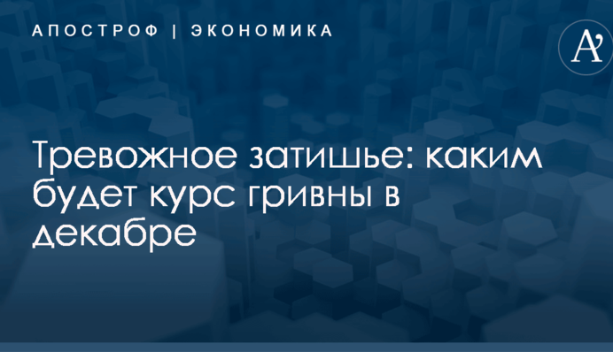 Тревожное затишье: каким будет курс гривны в декабре