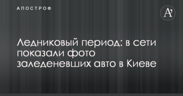 Льодовиковий період: в мережі показали фото заледенілих авто в Києві