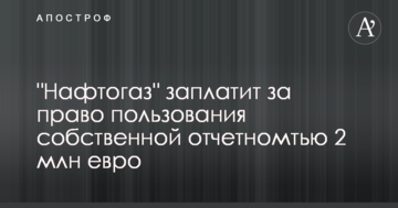 "Нафтогаз" заплатить за право користування власною звітністю 2 млн євро - нардеп