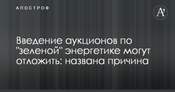Энергоэксперт оценил, как введение зеленых аукционов до 2020 года может остановить рынок возобновляемой энергетики