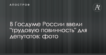 У Держдумі Росії ввели "трудову повинність" для депутатів: фото