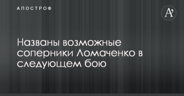 Названы возможные соперники Ломаченко в следующем бою