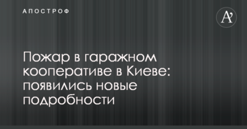 Пожежа в гаражному кооперативі в Києві: з'явилися нові подробиці