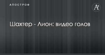 Шахтер - Лион: видео голов