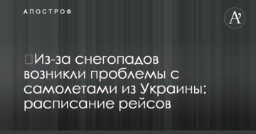 Через снігопади виникли проблеми з літаками з України: розклад рейсів