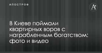 У Києві спіймали квартирних злодіїв з награбованим багатством: фото і відео