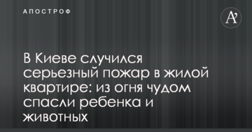 ​У Києві сталася серйозна пожежа в житловій квартирі: з вогню дивом врятували дитину і тварин