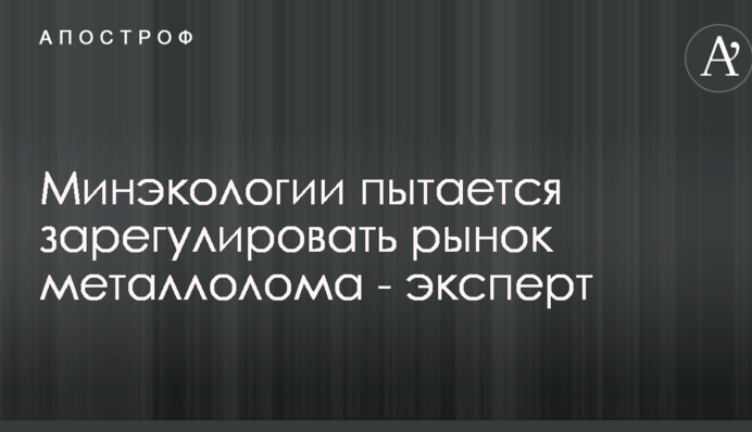 Минэкологии пытается зарегулировать рынок металлолома - эксперт