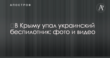 ​В Крыму упал украинский беспилотник: фото и видео