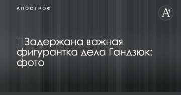 ​Задержана важная фигурантка дела Гандзюк: фото