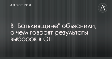 У "Батьківщині" пояснили, про що говорять результати виборів в ОТГ