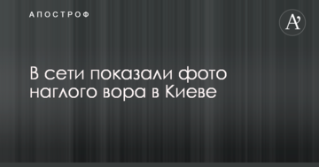 У мережі показали фото нахабного крадія в Києві