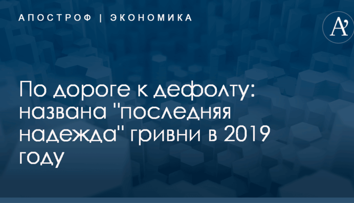 По дороге к дефолту: названа "последняя надежда" гривни в 2019 году