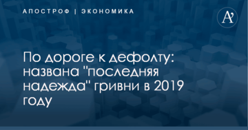 По дороге к дефолту: названа "последняя надежда" гривни в 2019 году