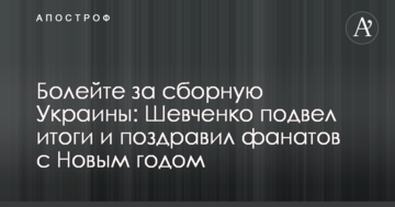 Болейте за сборную Украины: Шевченко подвел итоги и поздравил фанатов с Новым годом