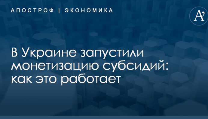 В Украине запустили монетизацию субсидий: как это работает
