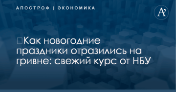 ​Как новогодние праздники отразились на гривне: свежий курс от НБУ