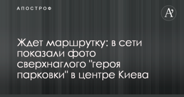 Чекає на маршрутку: в мережі показали фото наднахабного "героя парковки" в центрі Києва