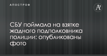 СБУ спіймала на хабарі жадібного підполковника поліції: опубліковано фото