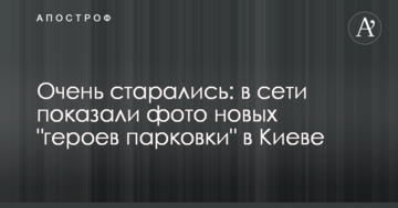 Дуже старалися: в мережі показали фото нових "героїв парковки" в Києві