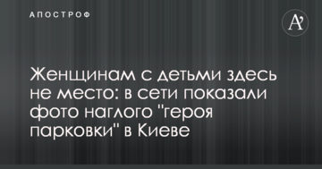 Жінкам з дітьми тут не місце: в мережі показали фото нахабного "героя парковки" в Києві