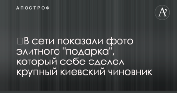 ​У мережі показали фото елітного "подарунка", який собі зробив великий київський чиновник