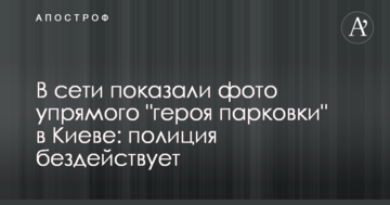 У мережі показали фото впертого "героя парковки" в Києві: поліція не діє