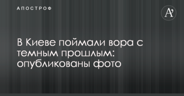 У Києві спіймали злодія з темним минулим: опубліковано фото