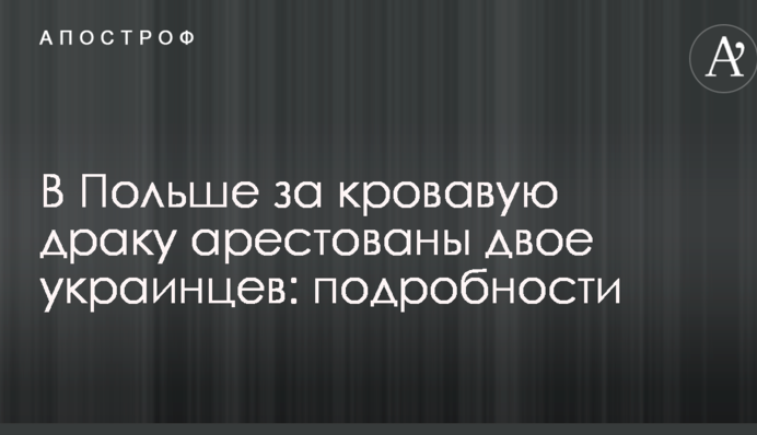 У Польщі за криваву бійку заарештовано двох українців: подробиці