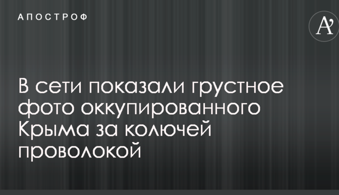У мережі показали сумне фото окупованого Криму за колючим дротом