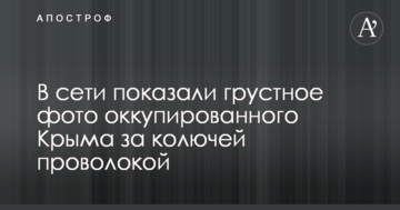 В сети показали грустное фото оккупированного Крыма за колючей проволокой