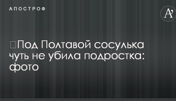 ​Під Полтавою бурулька ледве не вбила підлітка: фото