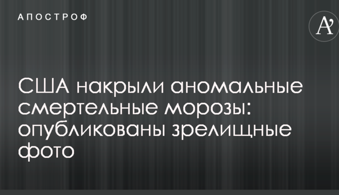 США накрыли аномальные смертельные морозы: опубликованы зрелищные фото