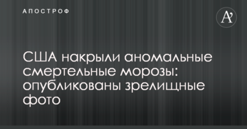США накрили аномальні смертельні морози: опубліковані видовищні фото