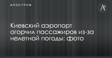 Київський аеропорт засмутив пасажирів через нельотну погоду: фото