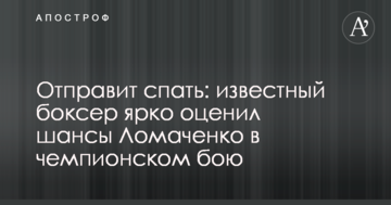 Отправит спать: известный боксер ярко оценил шансы Ломаченко в чемпионском бою