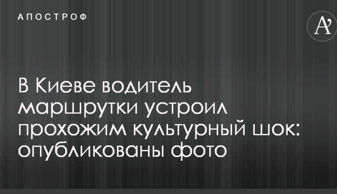 У Києві водій маршрутки влаштував перехожим культурний шок: опубліковано фото