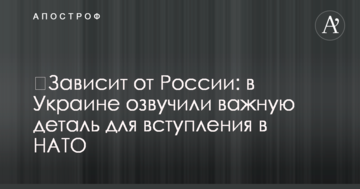 ​Зависит от России: в Украине озвучили важную деталь для вступления в НАТО