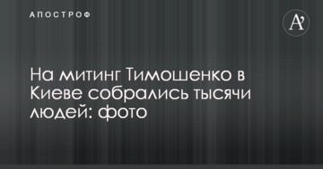 На митинг Тимошенко в Киеве собрались тысячи людей: фото