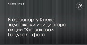 В аеропорту Києва затримали ініціатора акції "Хто замовив Гандзюк": фото